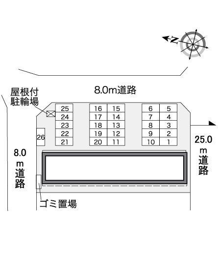 ユーロ松波(38956)の駐車配置図