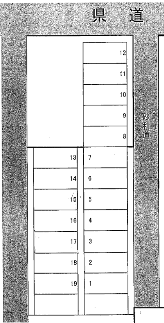 五香３丁目駐車場の駐車配置図