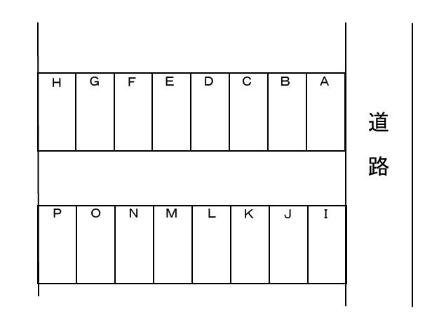 舟木様泉町駐車場の駐車配置図
