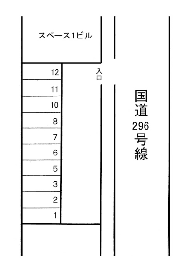 高橋第１駐車場の駐車配置図