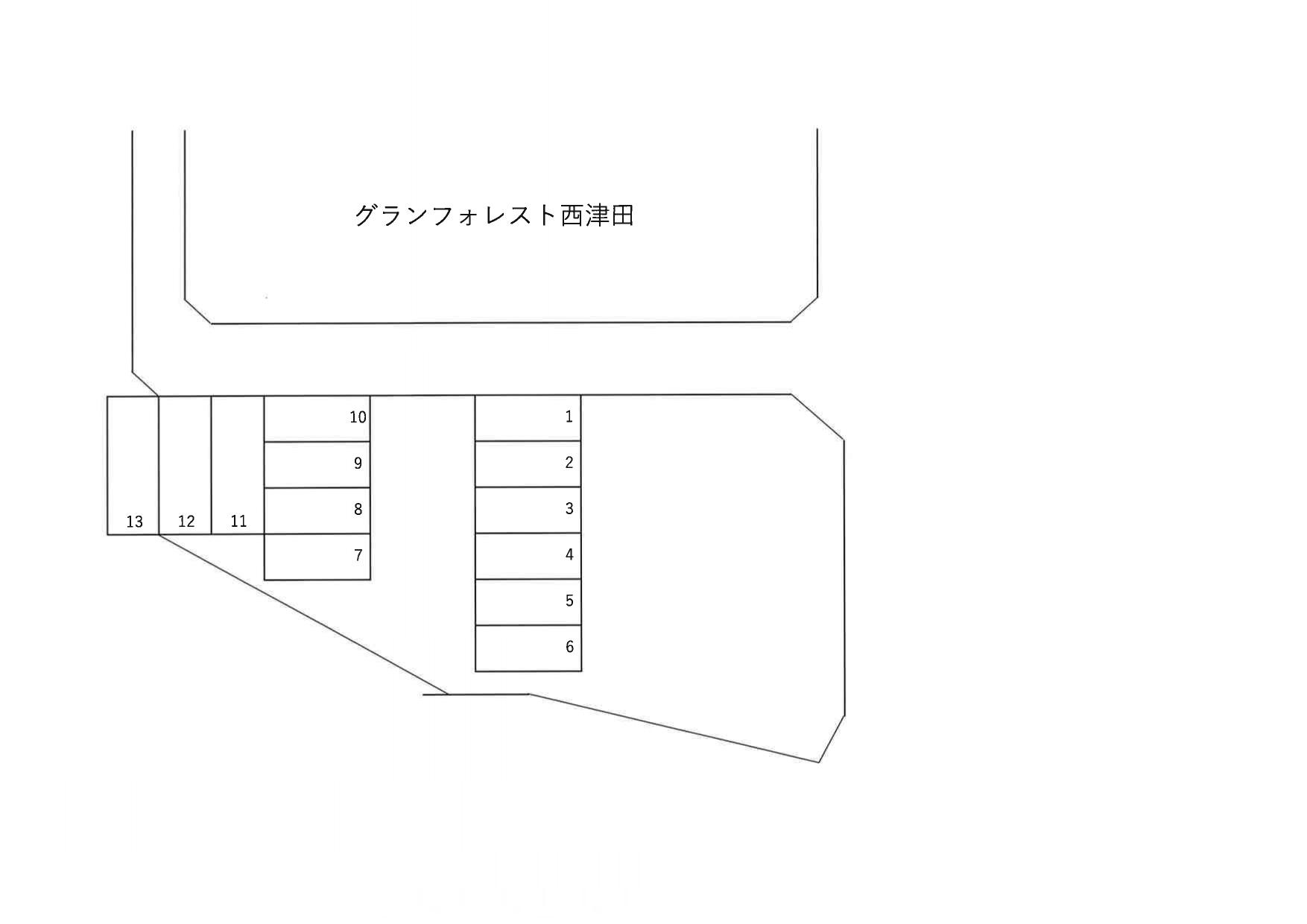 坂本駐車場の駐車配置図