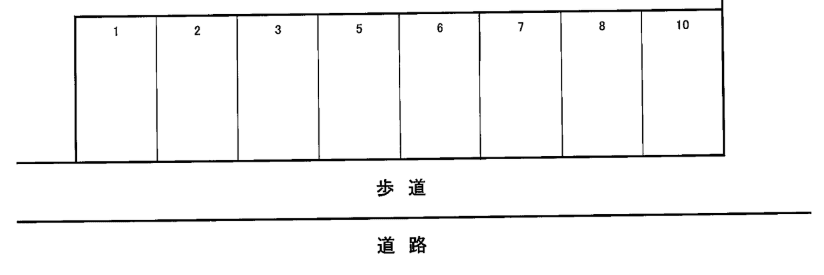 山口駐車場の駐車配置図