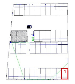 五井駅前の駐車配置図