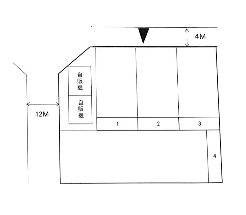 サンスクエアーパーキングの駐車配置図