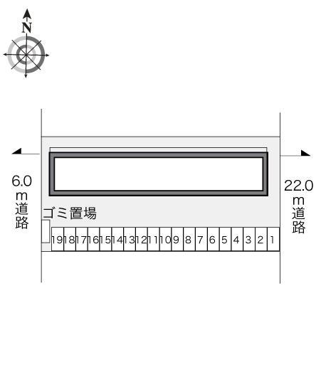 矢板(21752)の駐車配置図