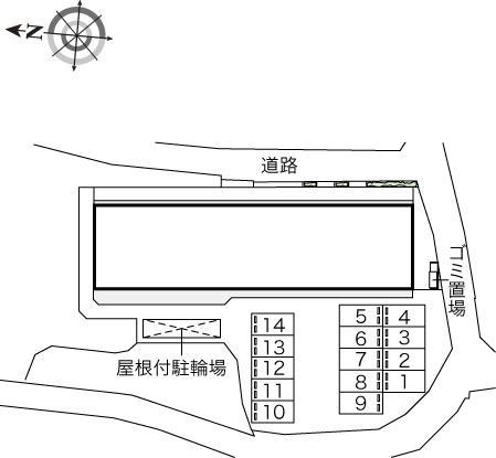 Ｔ１(45372)の駐車配置図