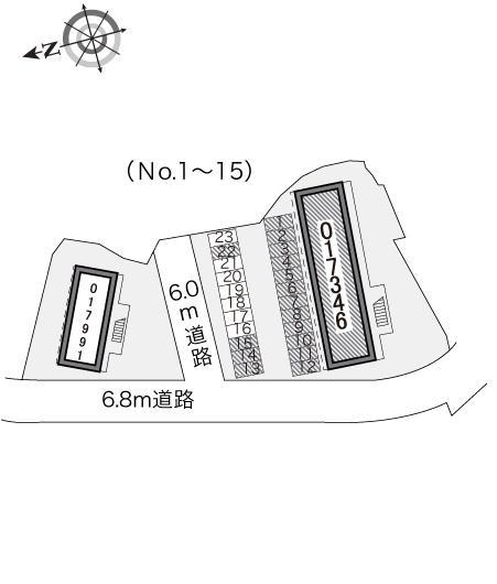 高田Ⅱ(17346)の駐車配置図