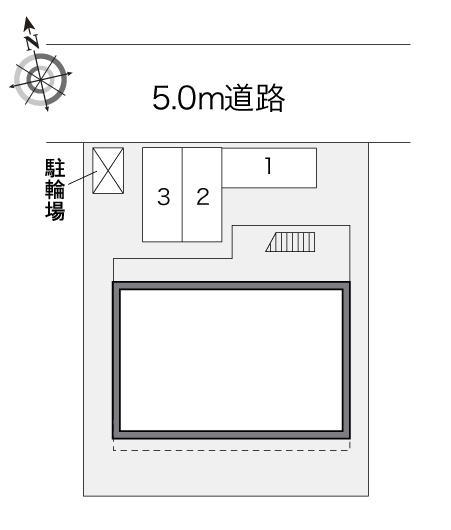 ドミールⅡ(24077)の駐車配置図
