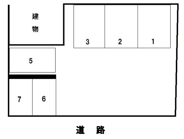 城南パーキングⅡの駐車配置図