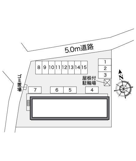 エスポワール(27033)の駐車配置図