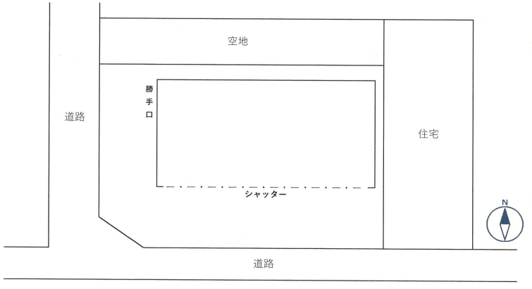 oh足羽西ガレージの駐車配置図