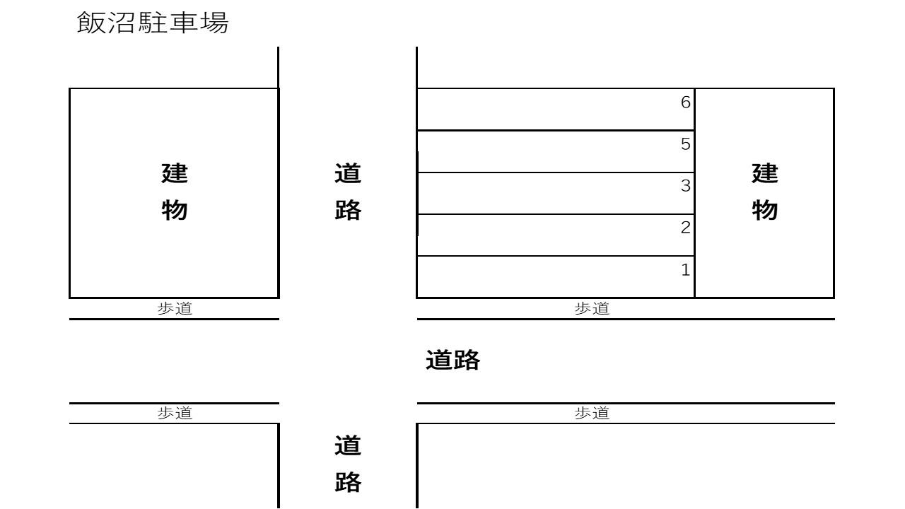 飯沼駐車場の駐車配置図