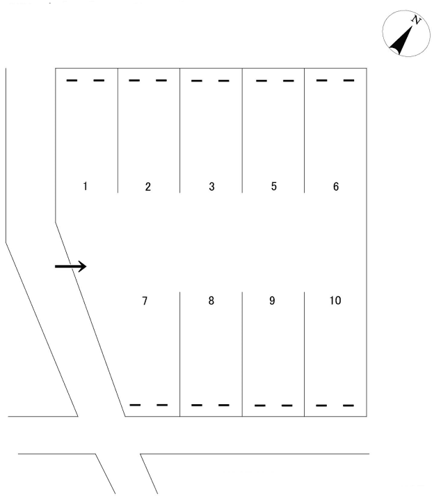 685　中島　塩池町1丁目駐車場②の駐車配置図