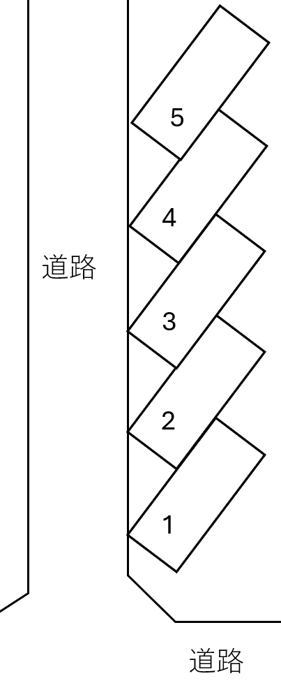 パークテラス戸部の駐車配置図