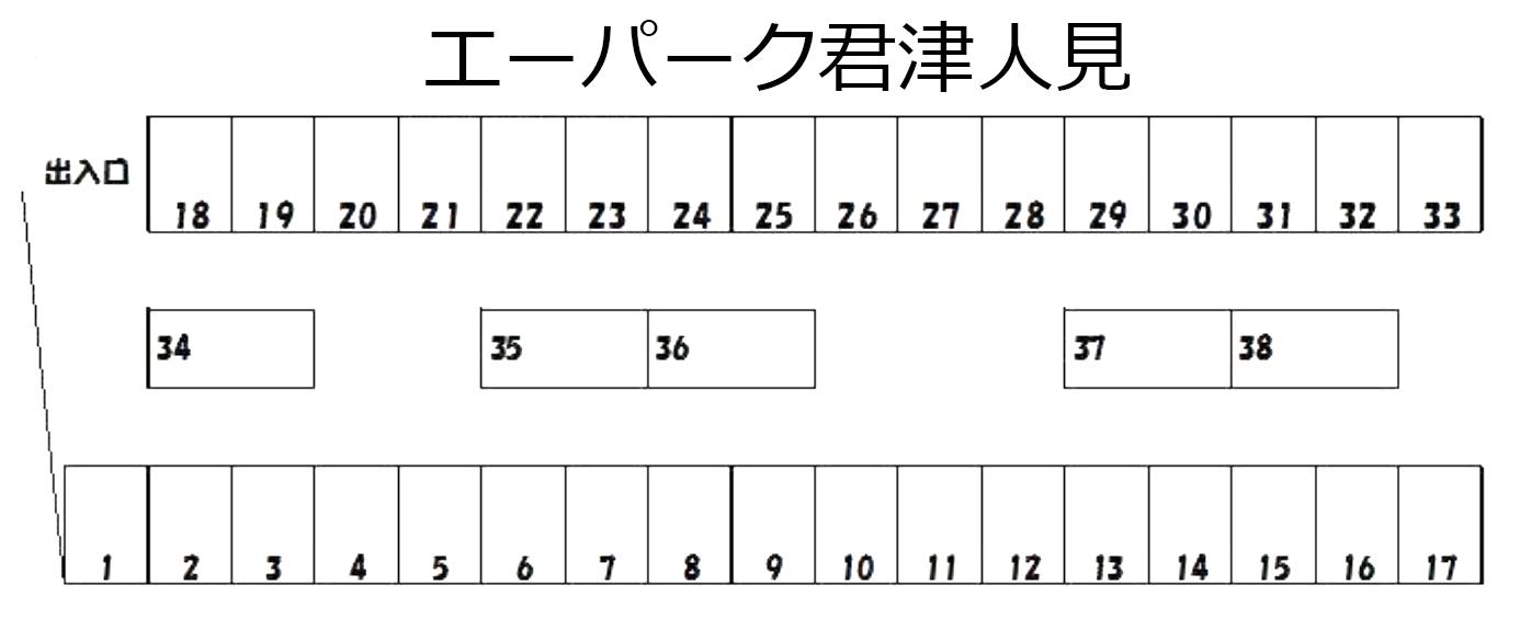 エーパーク君津人見の駐車配置図