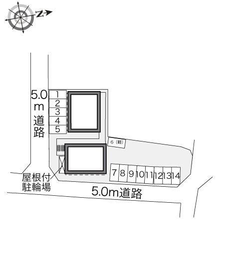 御堀Ⅱ(29008)の駐車配置図