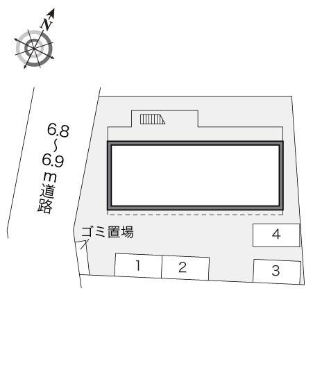 ボヌール(15443)の駐車配置図