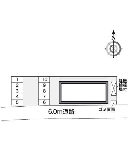鴻之台(25716)の駐車配置図