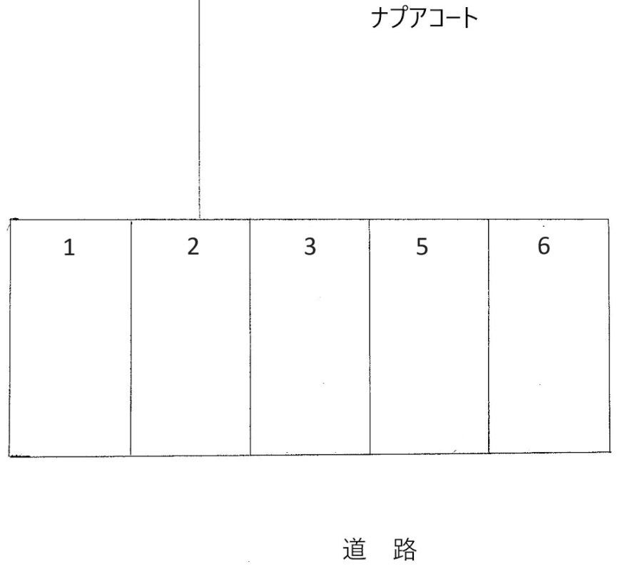 ナプアコート駐車場の駐車配置図