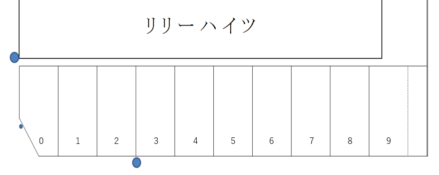 リリーハイツの駐車配置図