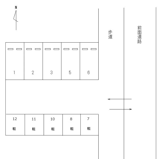 FKマツヤパーキングの駐車配置図