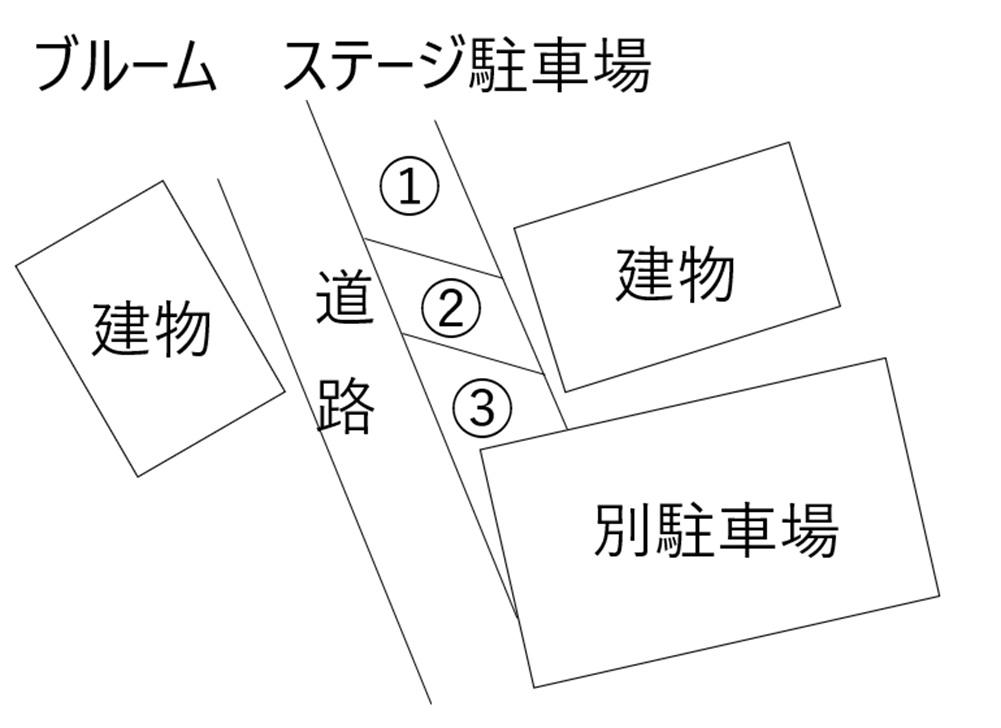 ブルーム　ステージ駐車場の駐車配置図
