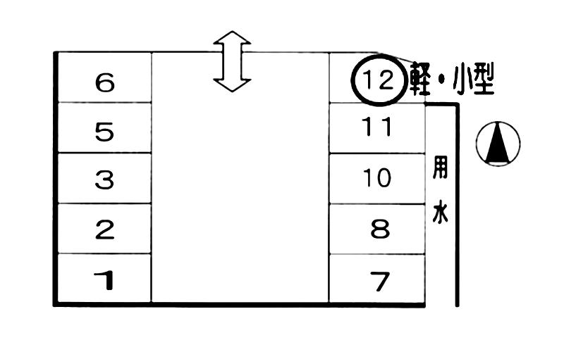 ニコちゃんパーキングの駐車配置図