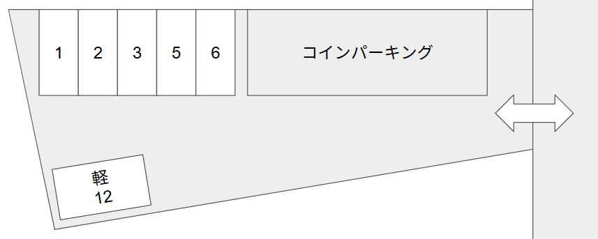 ｵﾚﾝｼﾞｶｰﾊﾟｰｸCRの駐車配置図