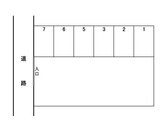 真砂Ｐの駐車配置図