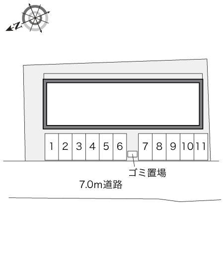 岡崎ウエストⅡ(22815)の駐車配置図