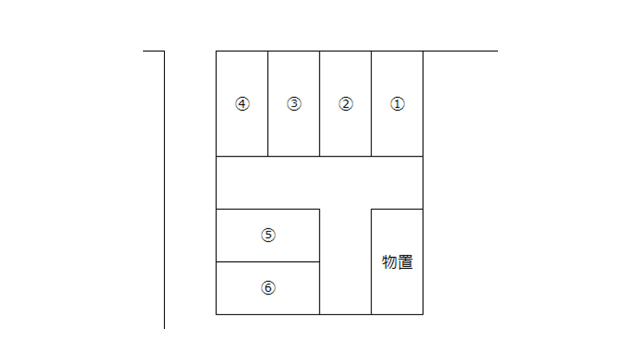 乙部駐車場の駐車配置図