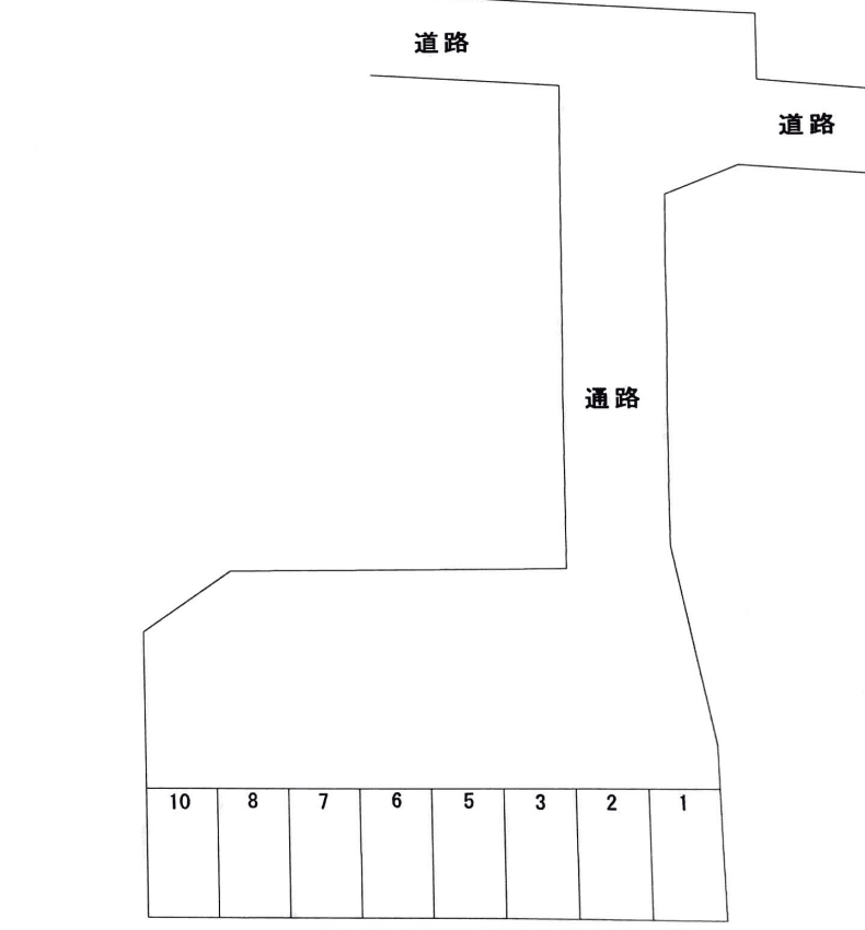 丸吉駐車場（吉瀬）の駐車配置図