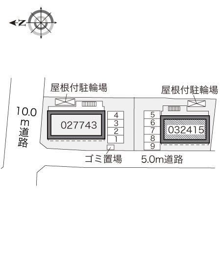 ＨＩＢＡＲＩＯＮⅢ(32415)の駐車配置図