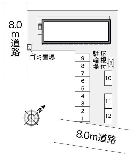 ＭｉｃｋｙＨｏｕｓｅ(26509)の駐車配置図