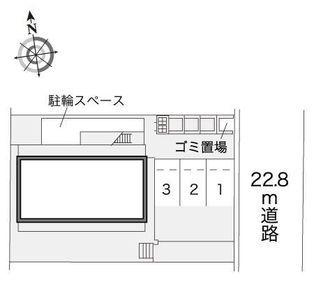 西宮北弐番館(10212)の駐車配置図