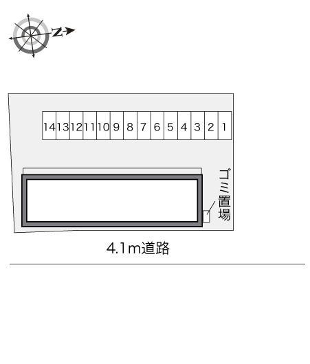 クイーンベリー(23329)の駐車配置図