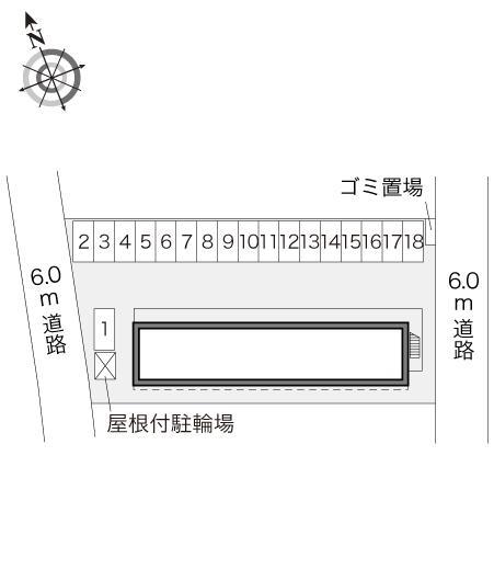 安堀Ⅱ(24498)の駐車配置図