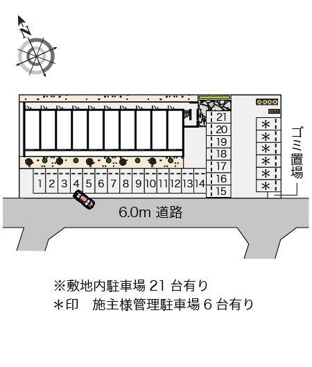 アウル(53934)の駐車配置図