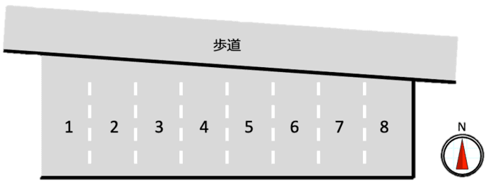 鳥見町駐車場の駐車配置図