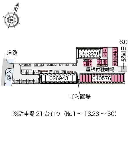 フジサキⅢ(40576)の駐車配置図