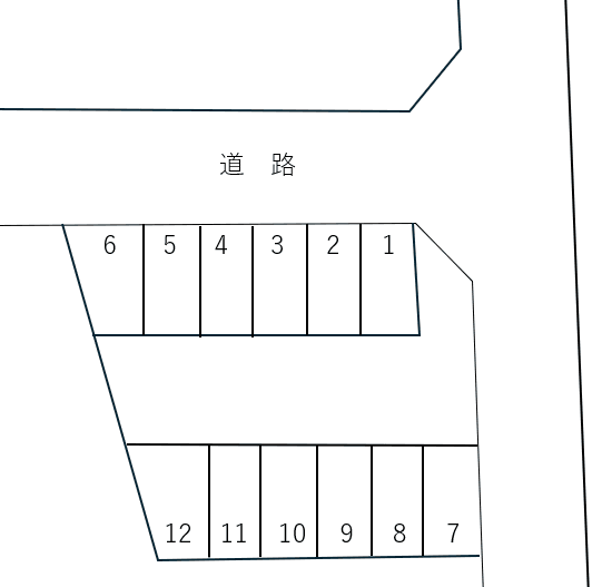 スマイルパーク14号の駐車配置図