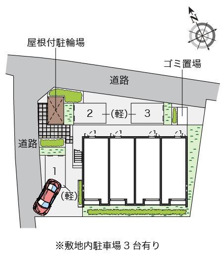 クレイノ井原乃里(57626)の駐車配置図