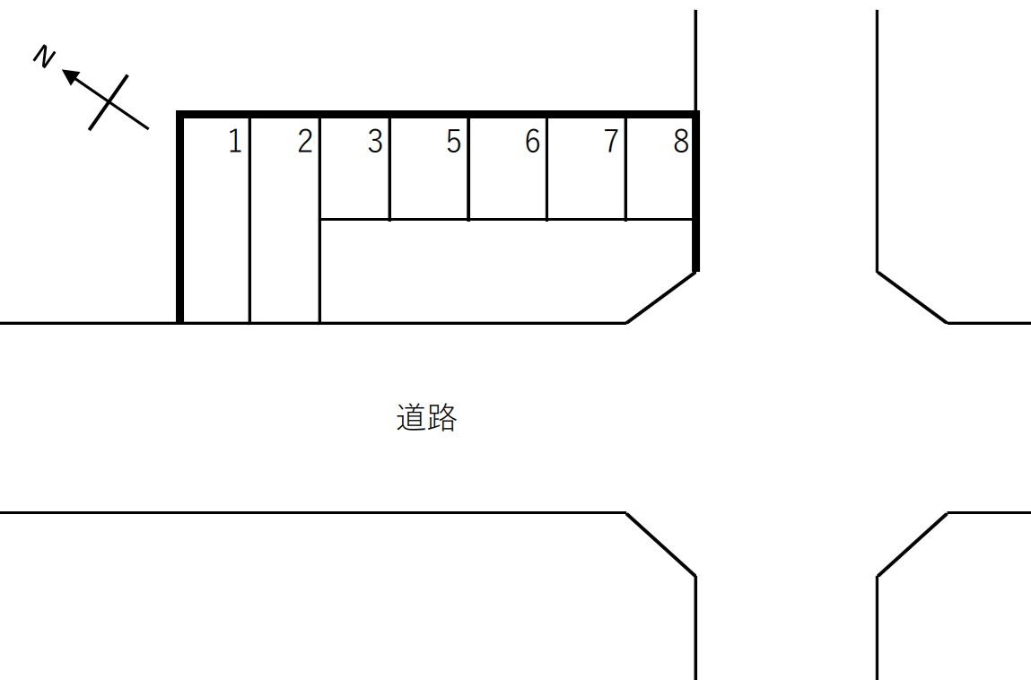 鷹の巣駐車場の駐車配置図