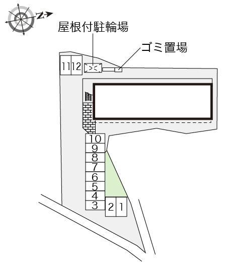 コンフォールⅡ(22942)の駐車配置図