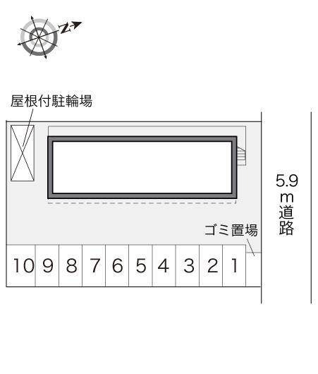 コーディアル(17021)の駐車配置図