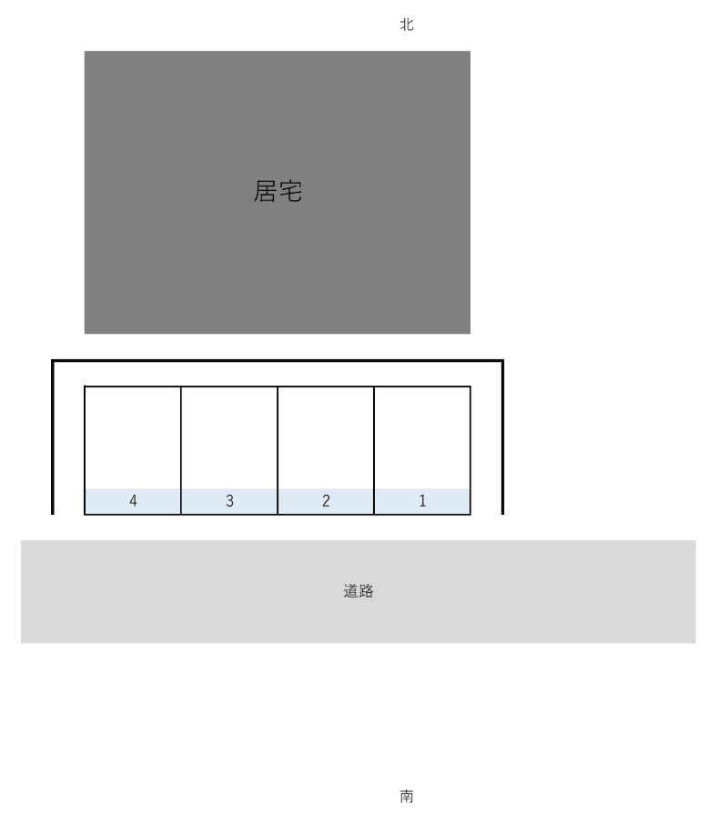 住吉5丁目αパーキングの駐車配置図