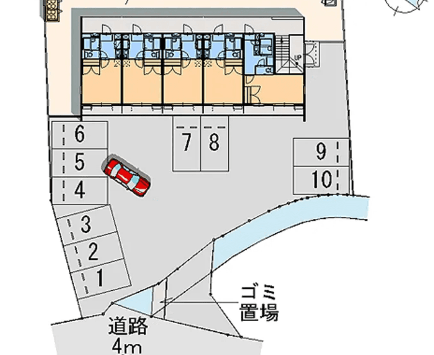 アトリオ(10018)の駐車配置図