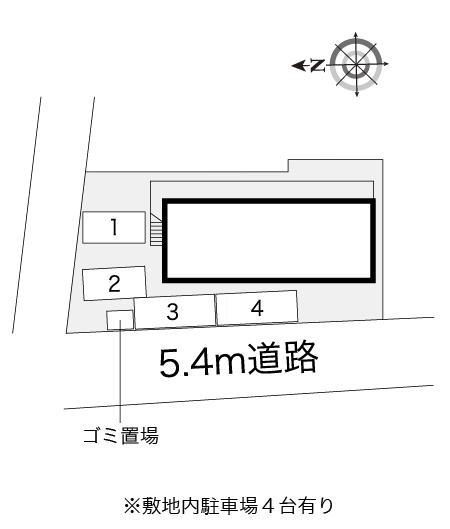 大秋(5257)の駐車配置図