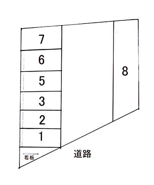 藤江北Ｎパーキングの駐車配置図