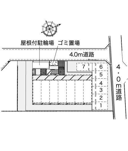ライスワン(42748)の駐車配置図